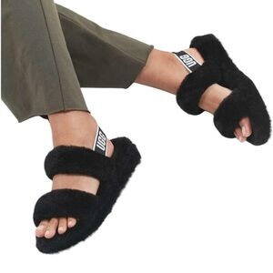 Black “Oh Yeah” Slides | UGG